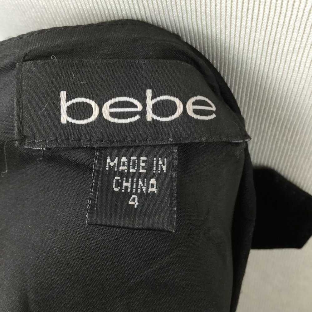 Bebe Black Sheath Dress 4 - Picture 6 of 7